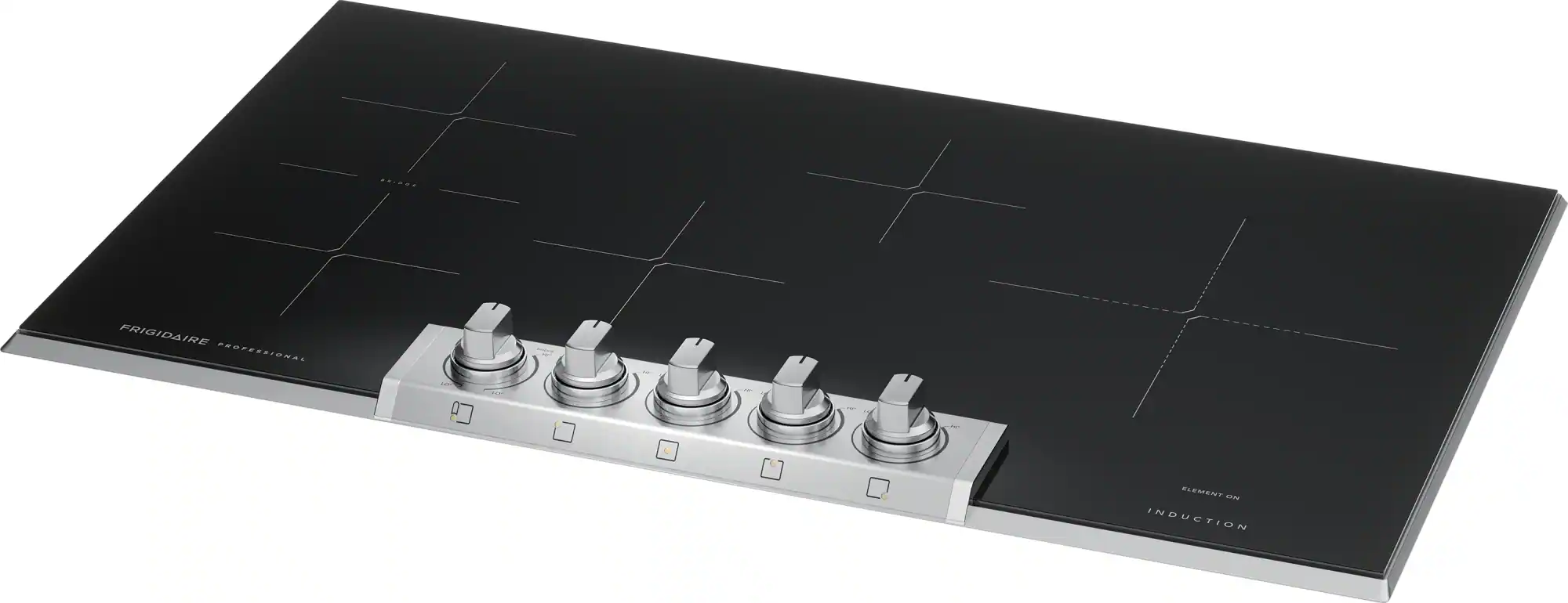 The text on the image reads "Frigidaire Professional Induction Cooktop."