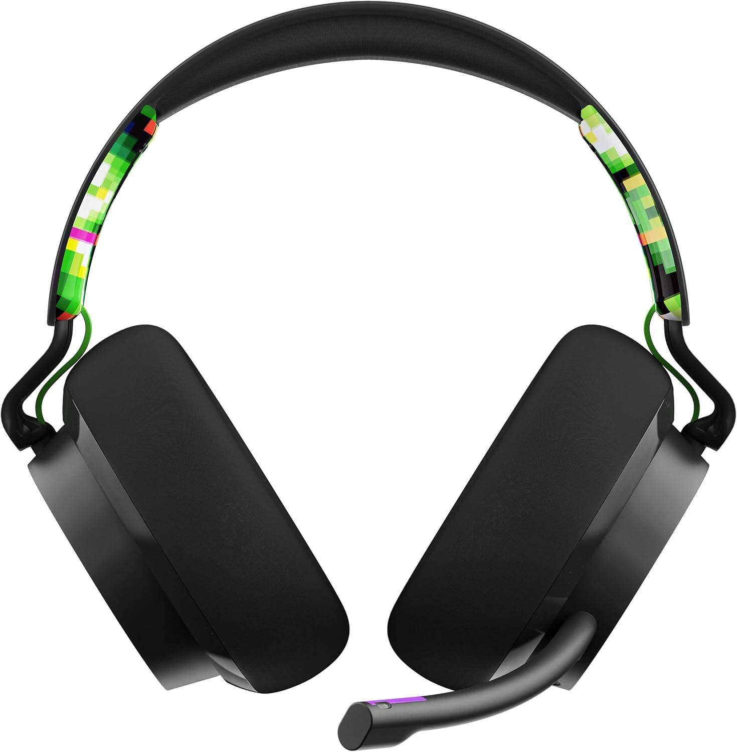 Alt View 5. Skullcandy - SLYR Pro Wired Gaming Headset, Mic, Lightweight, Soft Ear Cushions, Mute and Volume Control, PC, Xbox, PlayStation - Green.