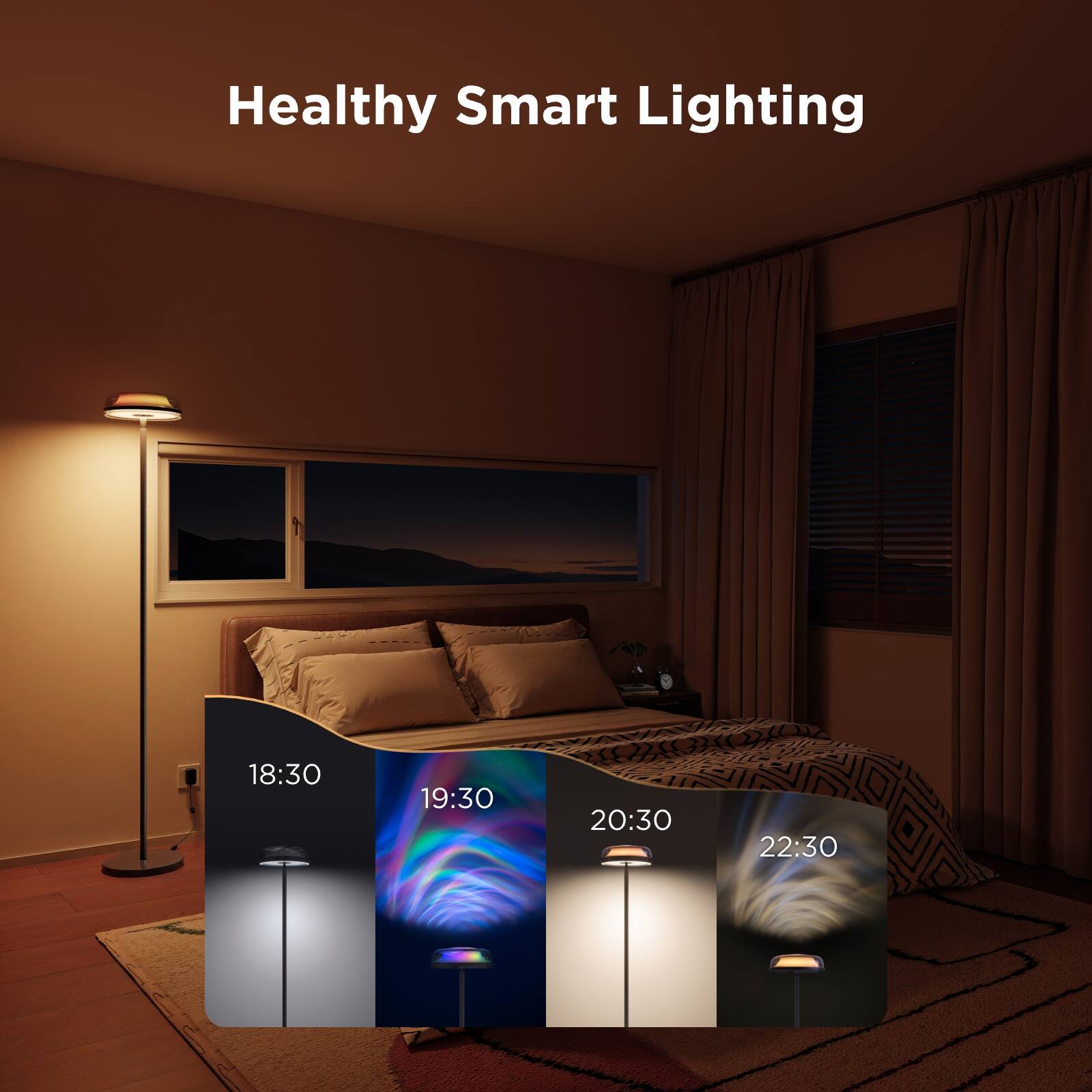 Healthy Smart Lighting
18:30
19:30
20:30
22:30