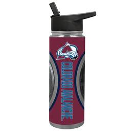 Great American Products - Colorado Avalanche 24oz. Jr. Thirst Game Puck Hydration Bottle - Black