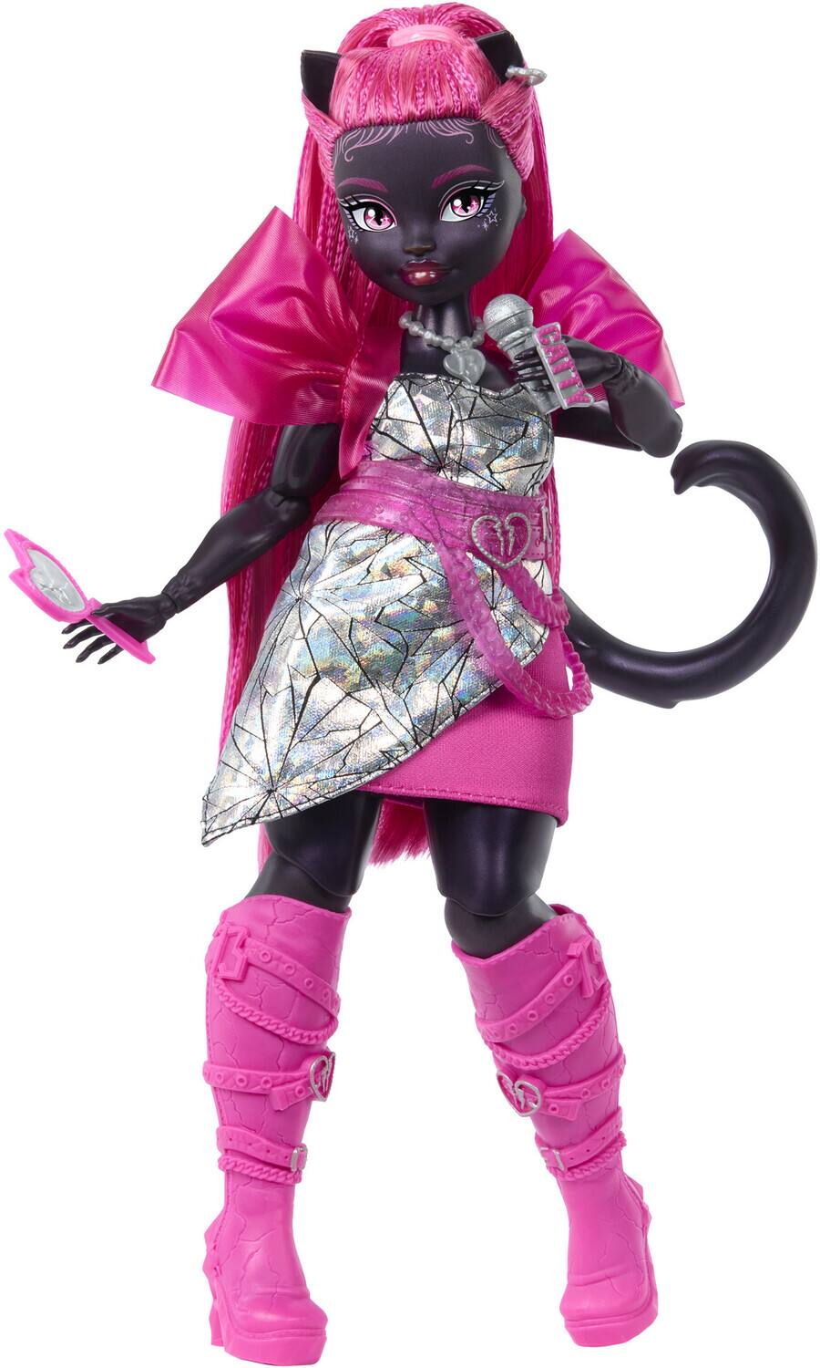Alt View 1. Mattel - Mattel Collectible - Monster High Catty Noir Doll with Pet Cat Amulette   - COLLECTIBLES - Multicolor.