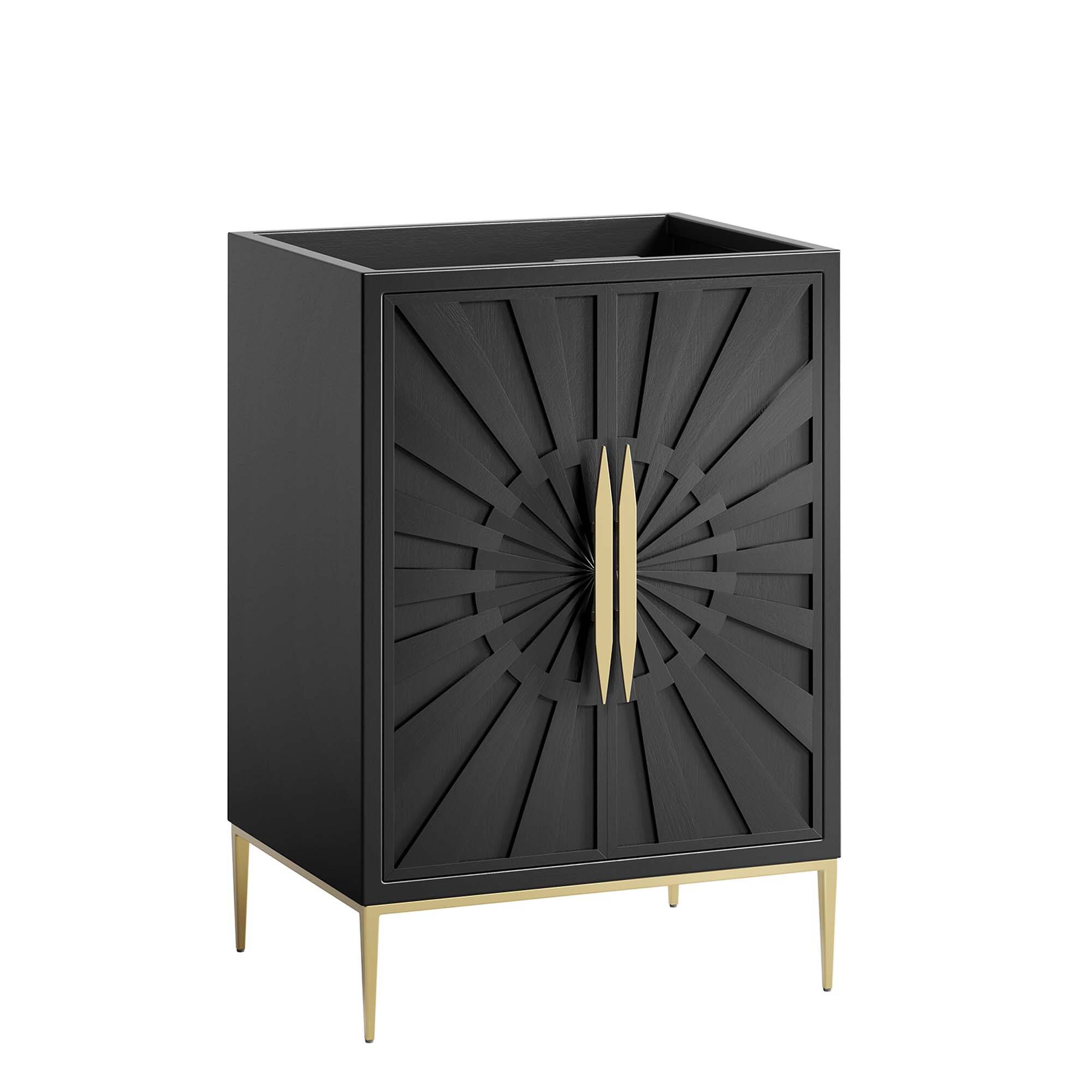 Angle. Modway - Awaken Bathroom Cabinet Basin Not Included by Modway - Black.