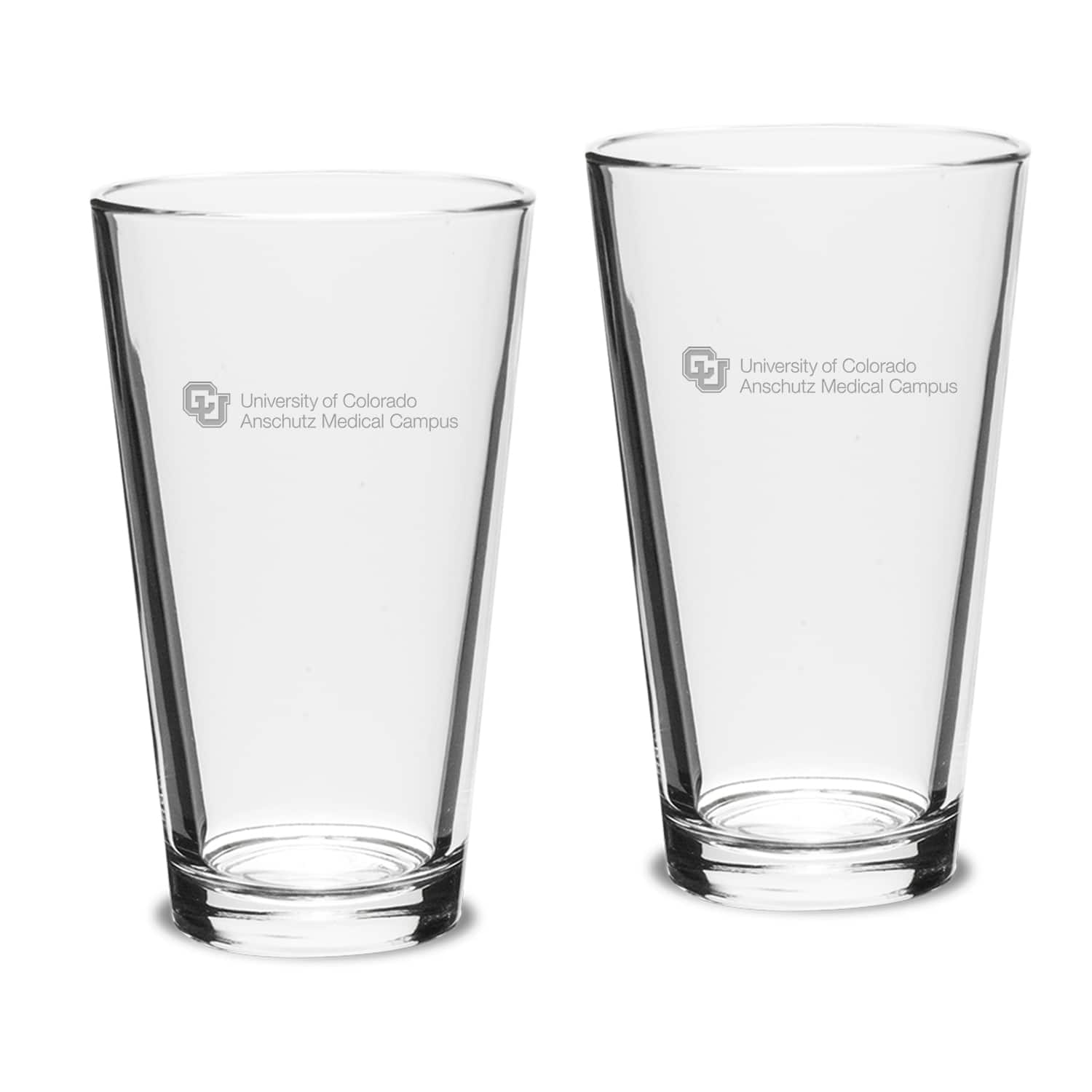 Jardine - Colorado Anschutz Medical Campus 16oz. 2-Piece Classic Pub Glass Set - Multicolor