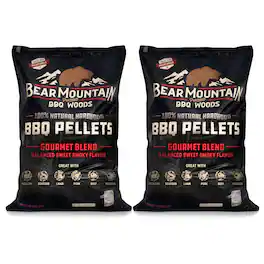 Bear Mountain BBQ - All-Natural Hardwood Gourmet Smoker Pellets, 40 lbs (2 Pack)