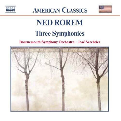 NAXOS AMERICAN CLASSICS  
NED ROREM  
Three Symphonies  
Bournemouth Symphony Orchestra • José Serebrier