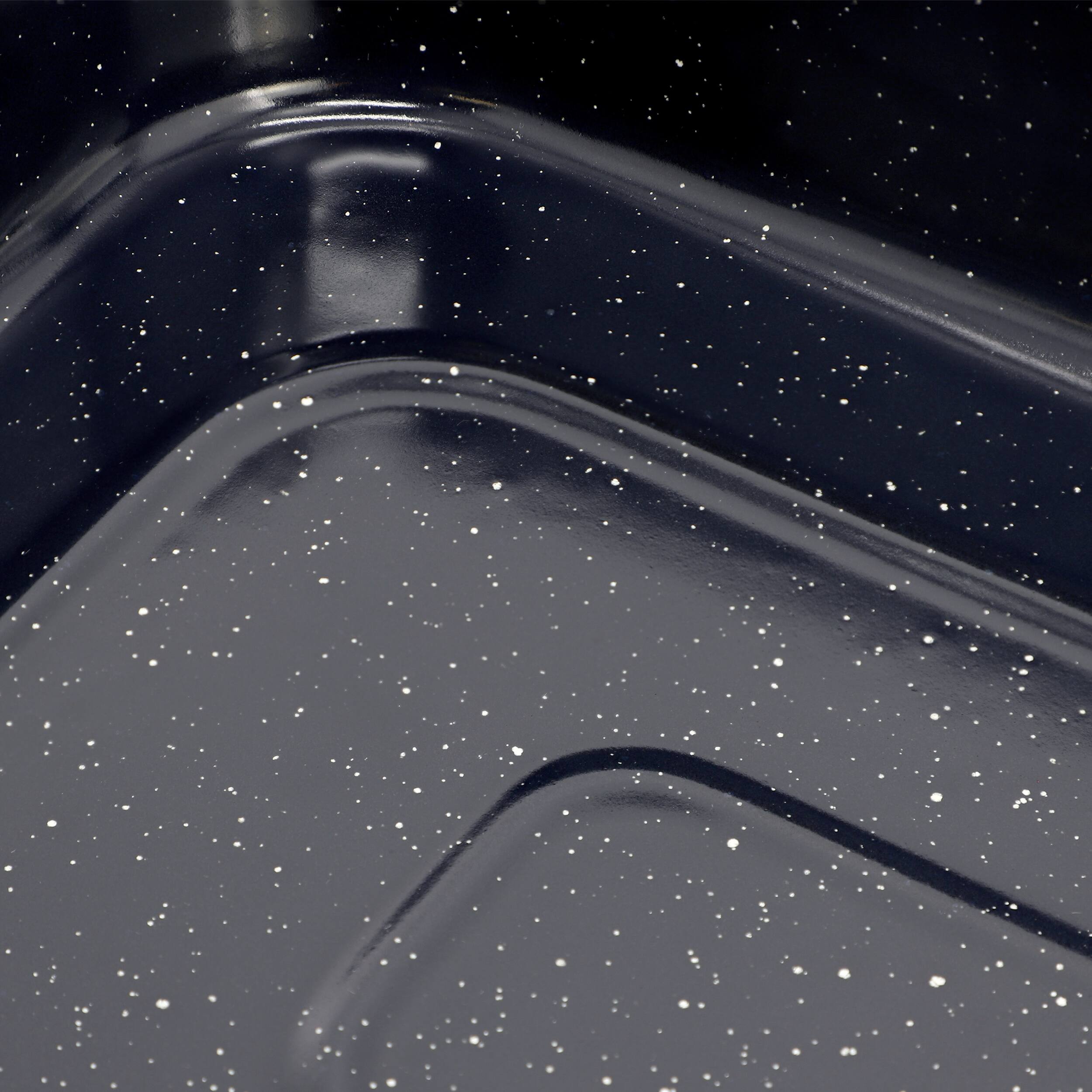 Alt View 4. Oster - Oster Castillo 17 x 12 Inch Enamel on Steel Baking Pan with Removable Rack in Blue - Blue.