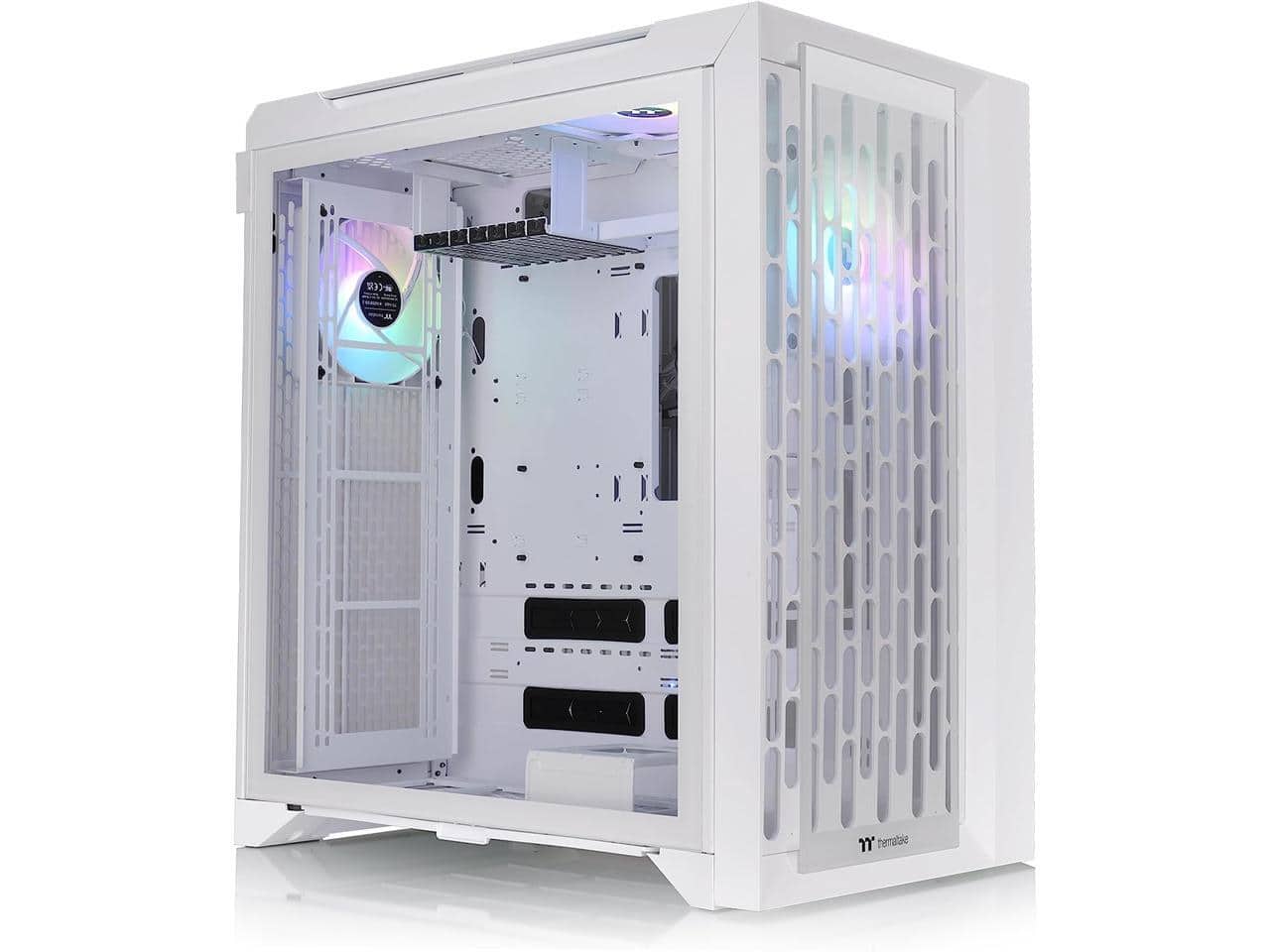 Thermaltake - CTE C700 TG ARGB Snow Mid Tower, 3x140mm White Fans, Tempered Glass, White - White