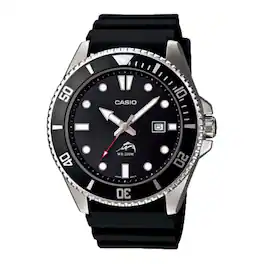 Casio - Men's Dive Watch with Dial - MDV-106-1AV - Black