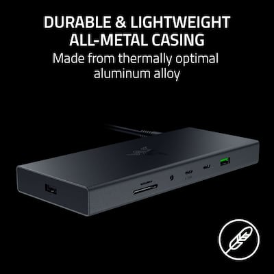 Razer USB 4 Dock Station with 14 Ports for Windows 10 or later (PC Razer USB 4 Dock Station with 14 Ports for Windows 10 or later (PC