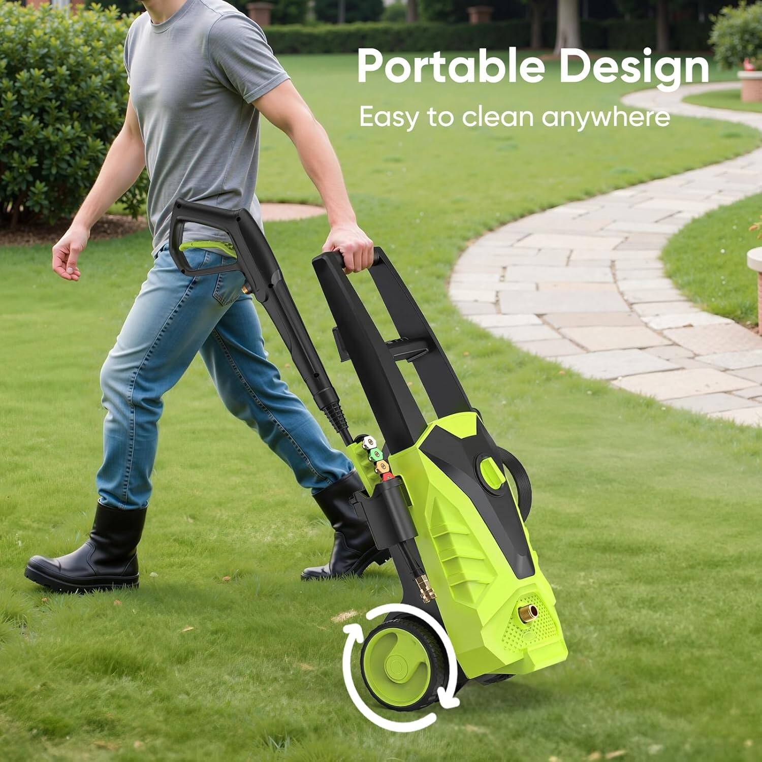 Portable Design  
Easy to clean anywhere