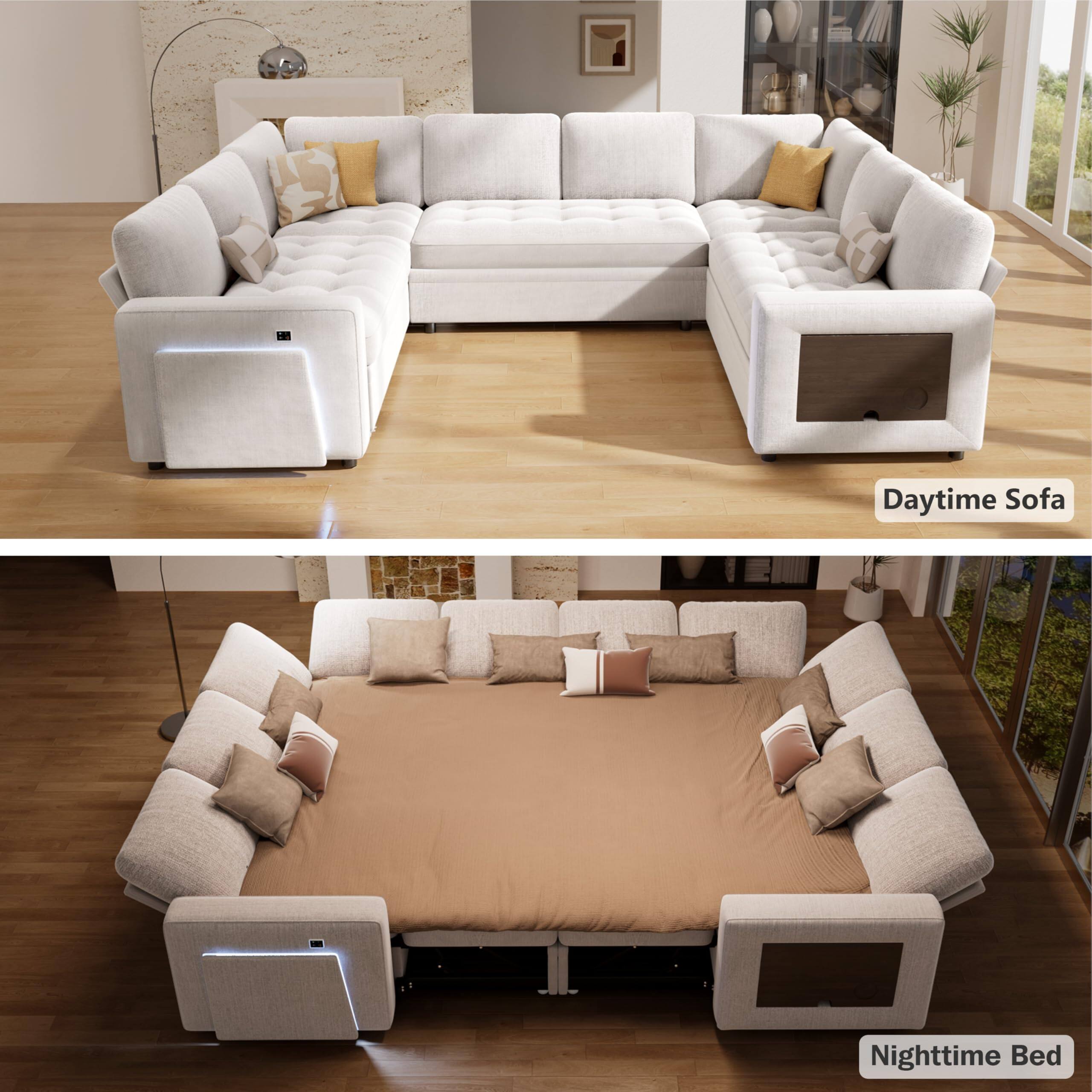 Daytime Sofa  
Nighttime Bed