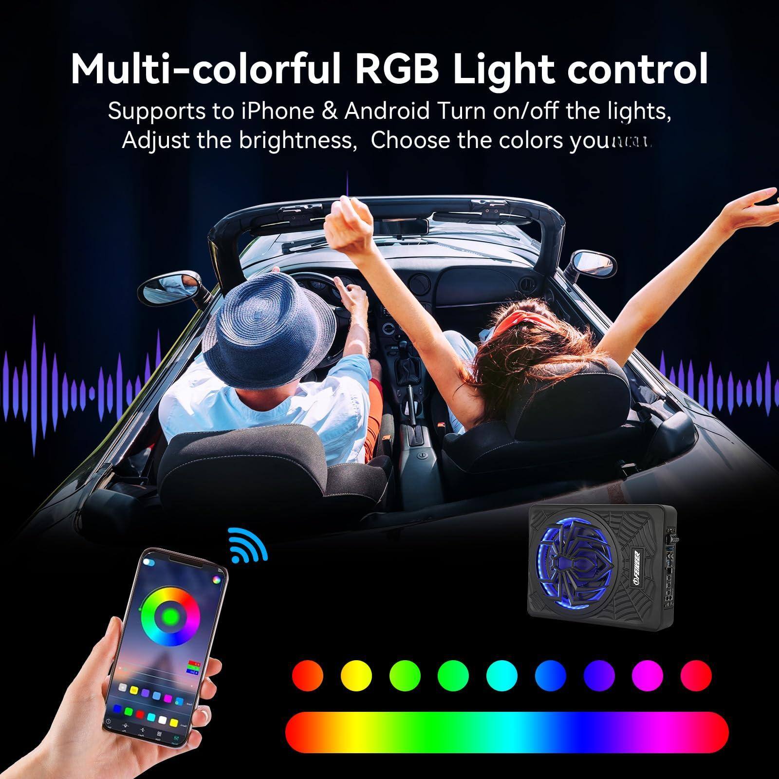 Multi-colorful RGB Light control

Supports to iPhone & Android  
Turn on/off the lights,  
Adjust the brightness,  
Choose the colors you want.