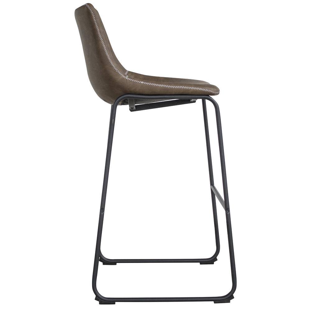 Left. AmeriHome - Classic Faux Leather 30 Inch Pub Height Chair Set - 2 Piece - Coffee.