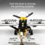 Push the lever to activate the spinning propeller.