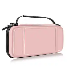 Kitcheniva - Travel Carry Case For Nintendo Switch OLED 2021 And Switch 2017 - Rose Gold