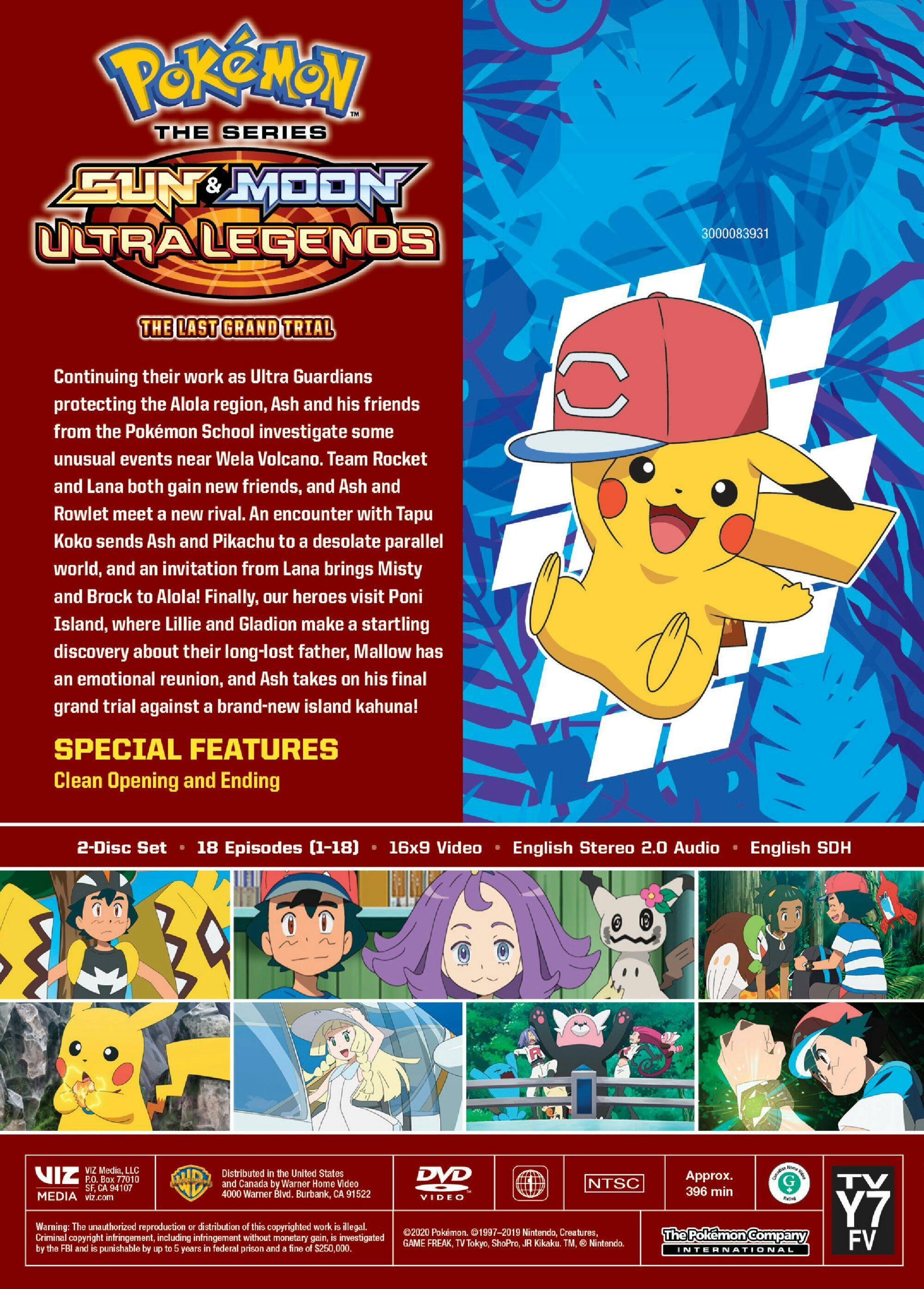 Angle. Pokémon: Sun and Moon Ultra Legends - The Last Grand Trial [DVD].