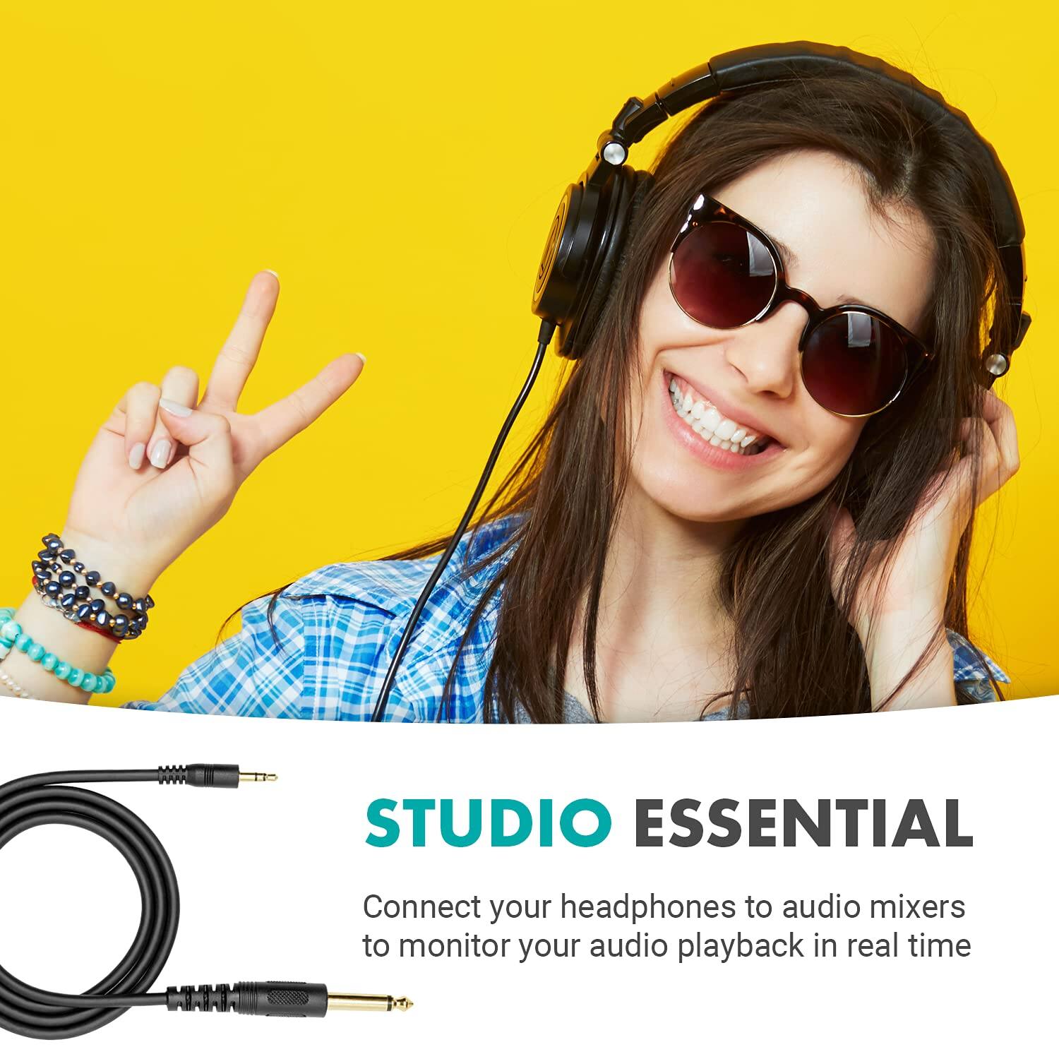 STUDIO ESSENTIAL

Connect your headphones to audio mixers to monitor your audio playback in real time