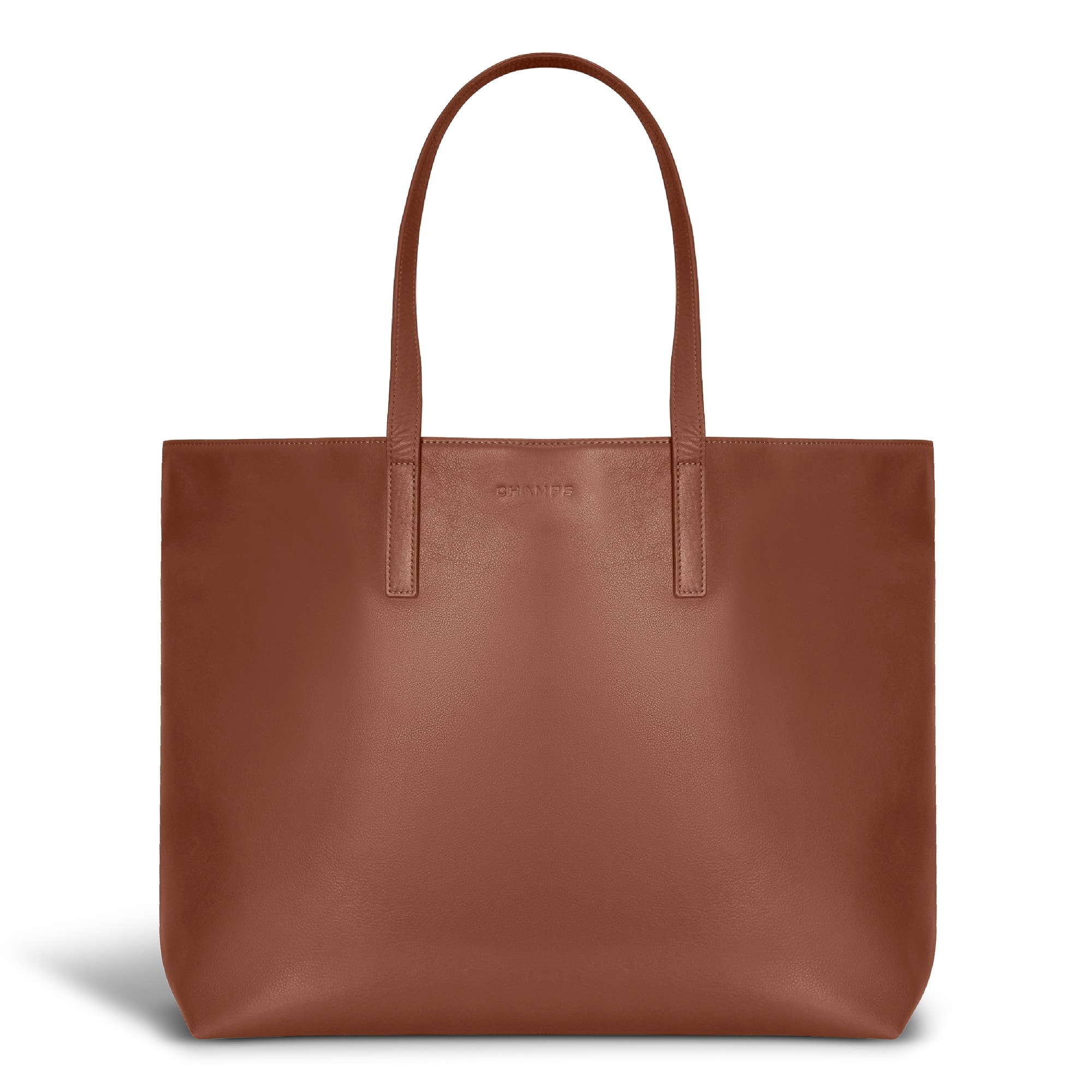 Champs - Onyx Collection Leather Open Tote - Brown