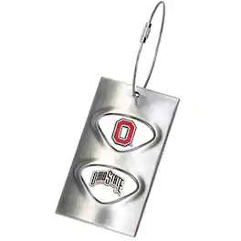 Jardine - Ohio State Buckeyes 3.5'' x 2'' Bag Tag - Silver