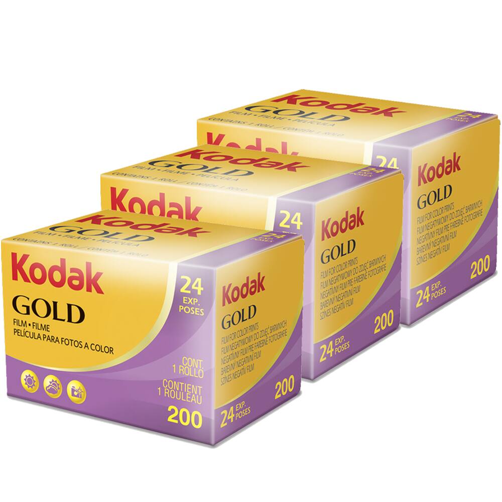 Kodak GOLD  
200  
24 EXP. POSES  
FILM - FILME - PELICULA PARA FOTOS A COLOR  
CONT. 1 ROLLO - CONTIENT 1 ROULEAU  
FILM FOR COLOR PRINTS - FILM POUR IMPRIMER EN COULEUR - FILM PARA IMPRIMIR EN COLOR  
FILM NEGATIVO PARA FOTOGRAFIA - FILM NEGATIVO - SONES NEGATIF FILM