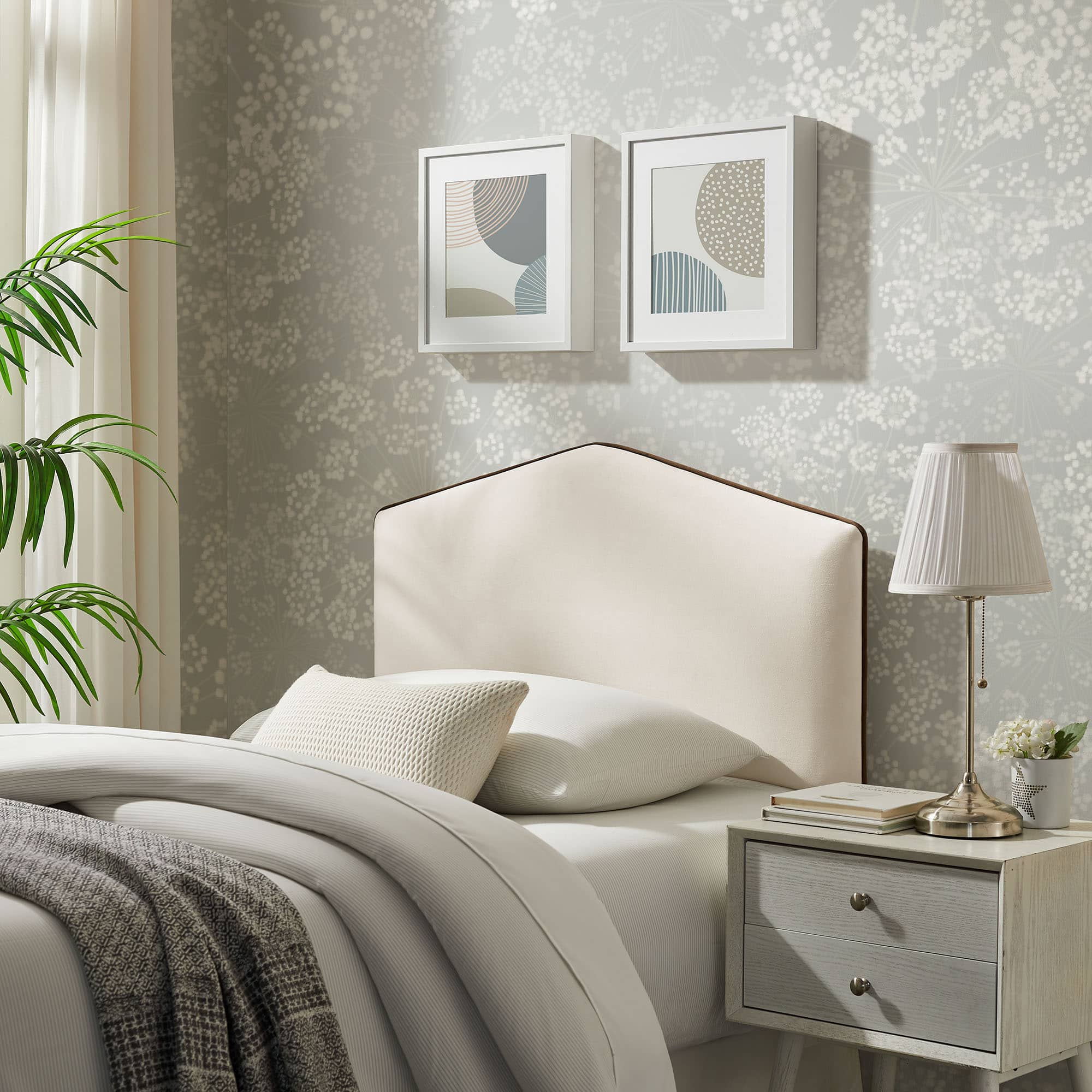 Cosette Performance Velvet Headboard by Modway - Alabaster price history on PriceWatchPro