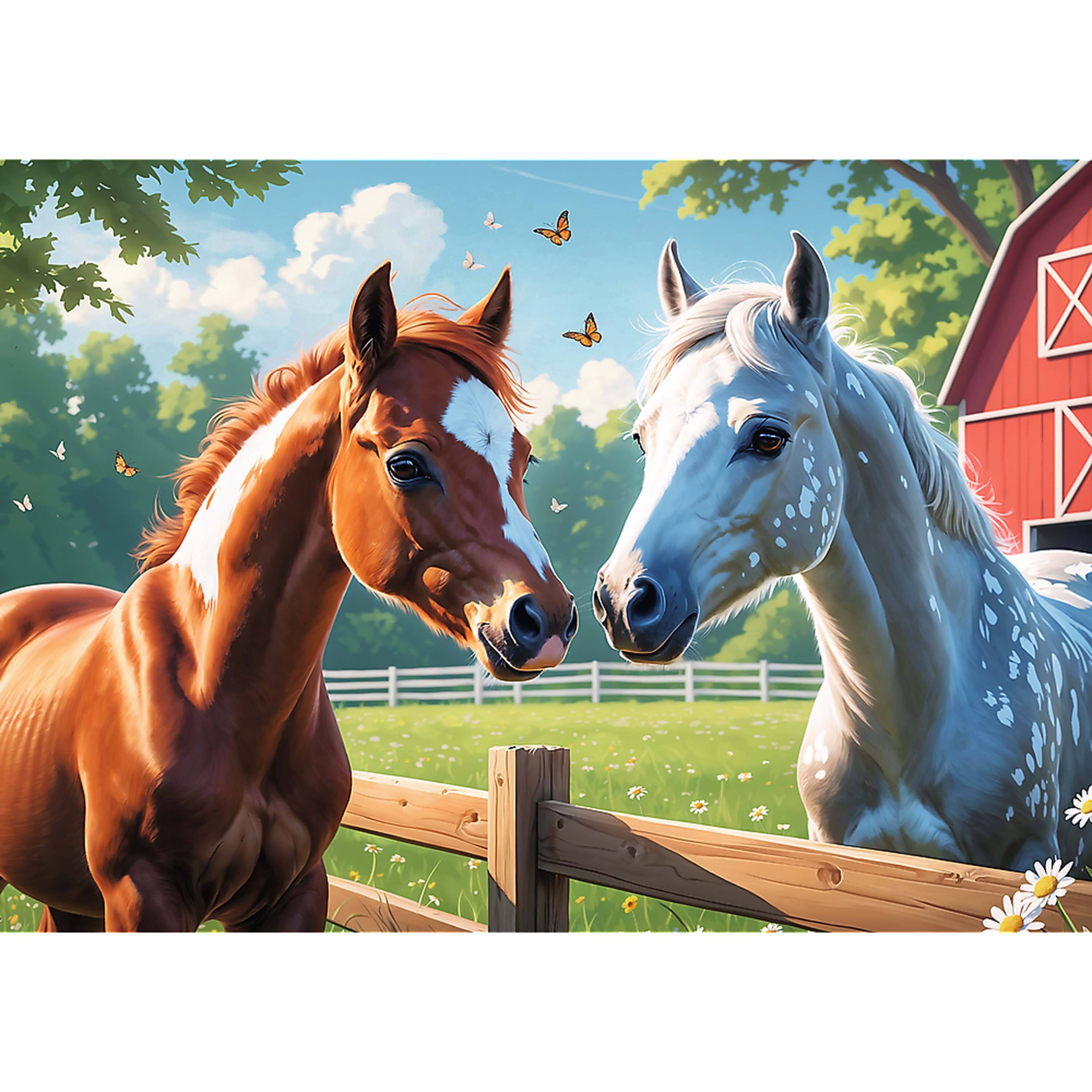 Alt View 1. Trefl - Trefl Kids Horses in the Clearing 200 Piece Puzzle.