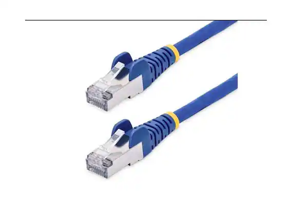 Front. StarTech.com - StarTech 6ft Blue CAT8 Cable, 25G/40G, 2000MHz, 100W PoE, Shielded Patch - NLBL-6F-CAT8-PATCH.
