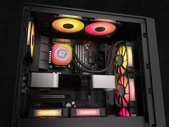 CORSAIR iCUE LINK TITAN 360 RX LCD Liquid CPU Cooler Black CW CORSAIR iCUE LINK TITAN 360 RX LCD Liquid CPU Cooler Black CW