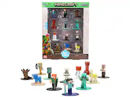 Set of 12 Diecast Figures "Minecraft" Video Game "Nano Metalfigs" Series Diecast Models by Jada