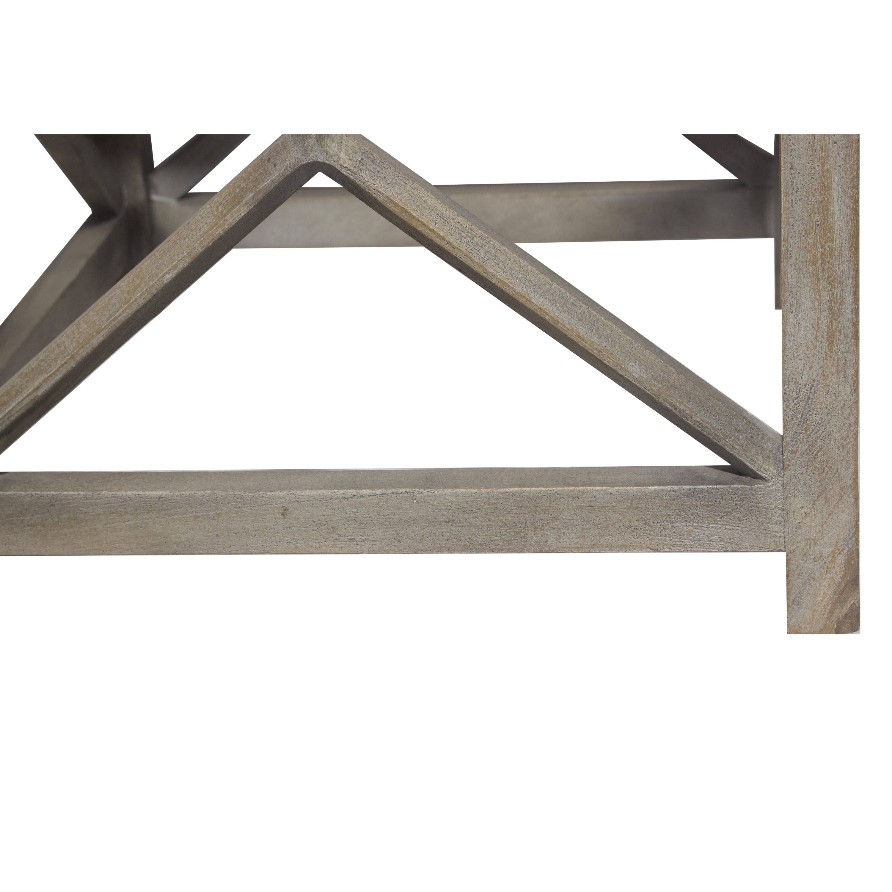 Alt View 5. Manhattan Lane - Agas Side End Table, 22 Inch Square White Genuine Marble Top, Mango Wood Geometric Frame - White, Ash Gray.