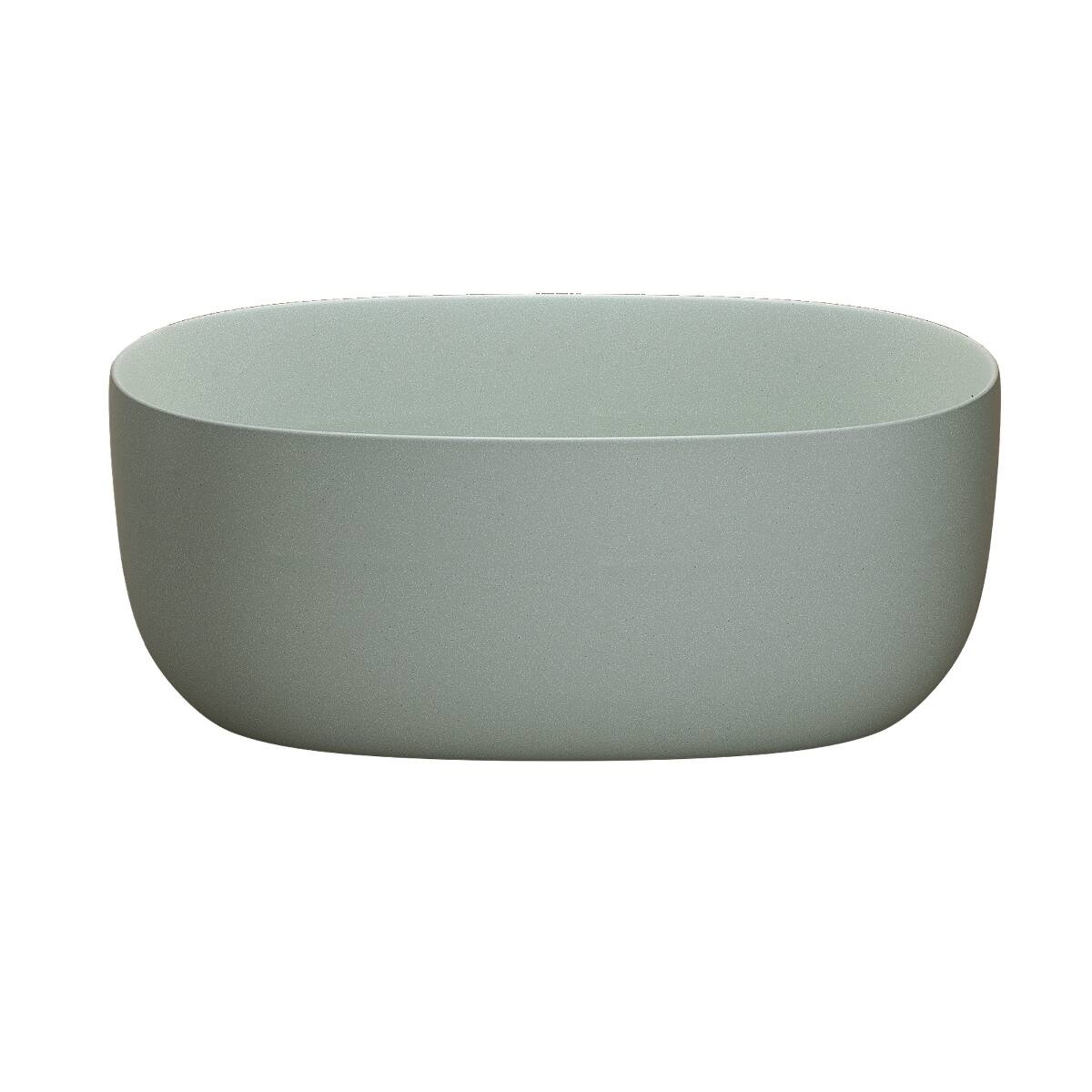 Alt View 6. Loheer - Loheer 51 in Freestanding Solid Surface Soaking Bathtub with Overflow and Pop Up Drain Turquoise Green - Turquoise Green.