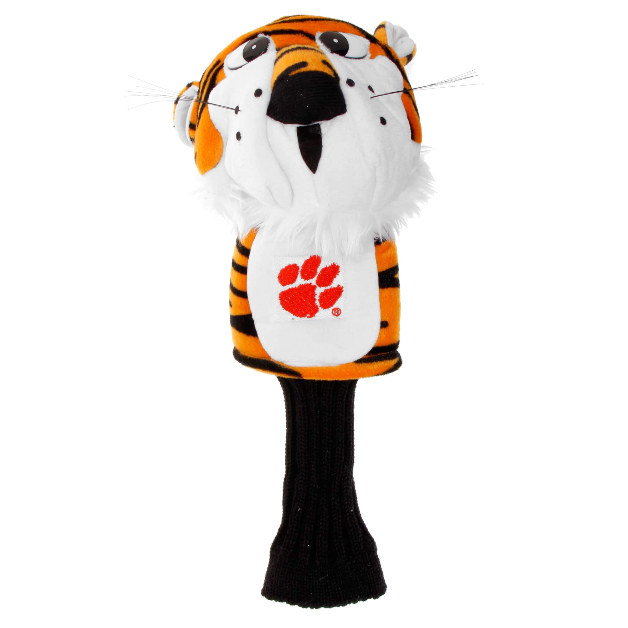 Front. Team Golf - Clemson Tigers Mascot Golf Club Head Cover - Multicolor.