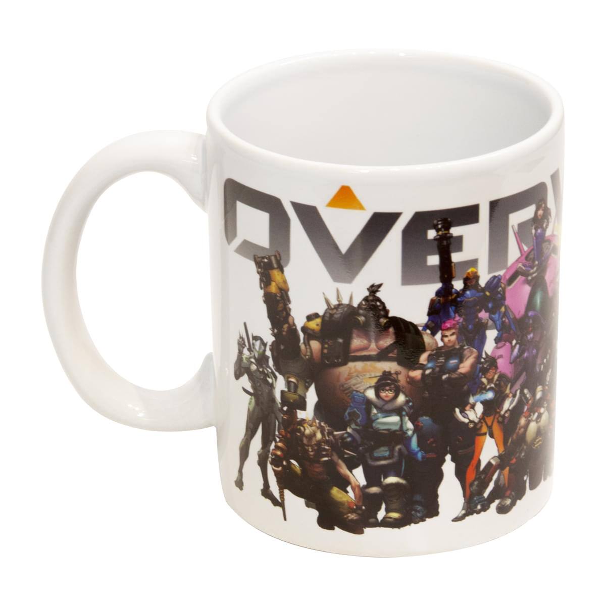 Alt View 1. Surreal Entertainment - Overwatch Mug | Overwatch Characters and Logo Mug | Collector’s Edition - White.