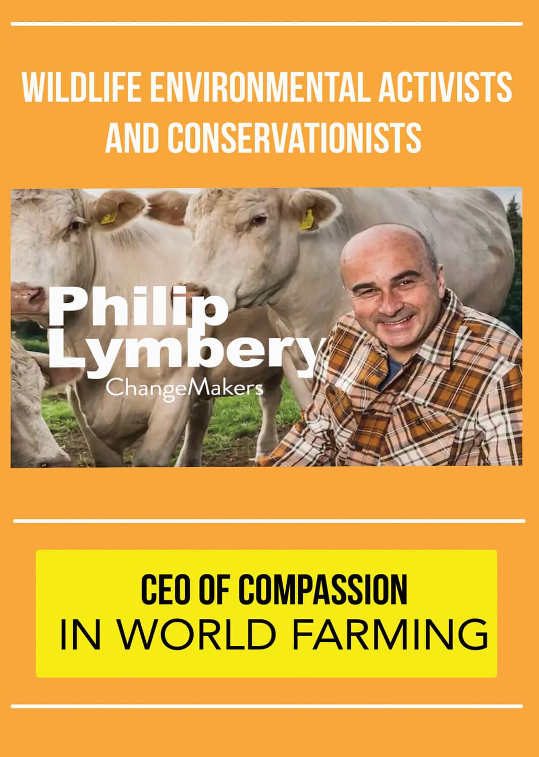 ChangeMakers Phillip Lymbery - CEO of Compassion in World Farming  - DVD