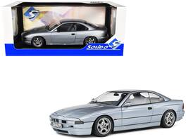 1992 BMW 850 (E31) CSI Arctic 1/18 Diecast Model Car by Solido - Silver Metallic