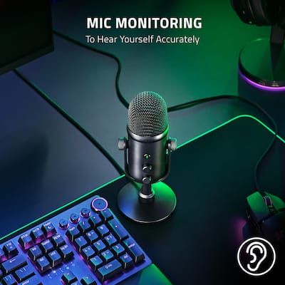 Razer Seiren V2 Pro Professional grade USB Microphone Black RZ19 Razer Seiren V2 Pro Professional grade USB Microphone Black RZ19