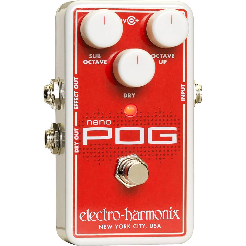 Harmonix - Nano POG Polyphonic Octave Generator Pedal NANOPOG - Red