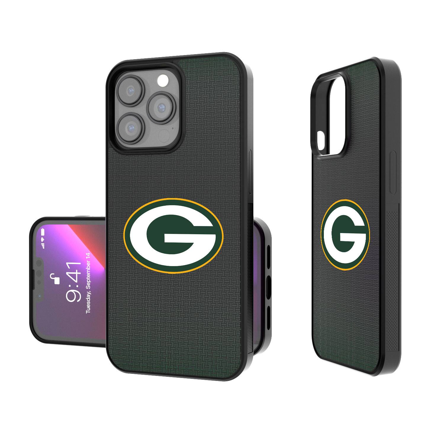 Keyscaper - NFL - Green Bay Packers Linen Logo iPhone Bump Case - 16 Pro - Black price history on PriceWatchPro