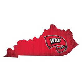 Fan Creations - Western Kentucky Hilltoppers 12" Logo State Sign - Multicolor