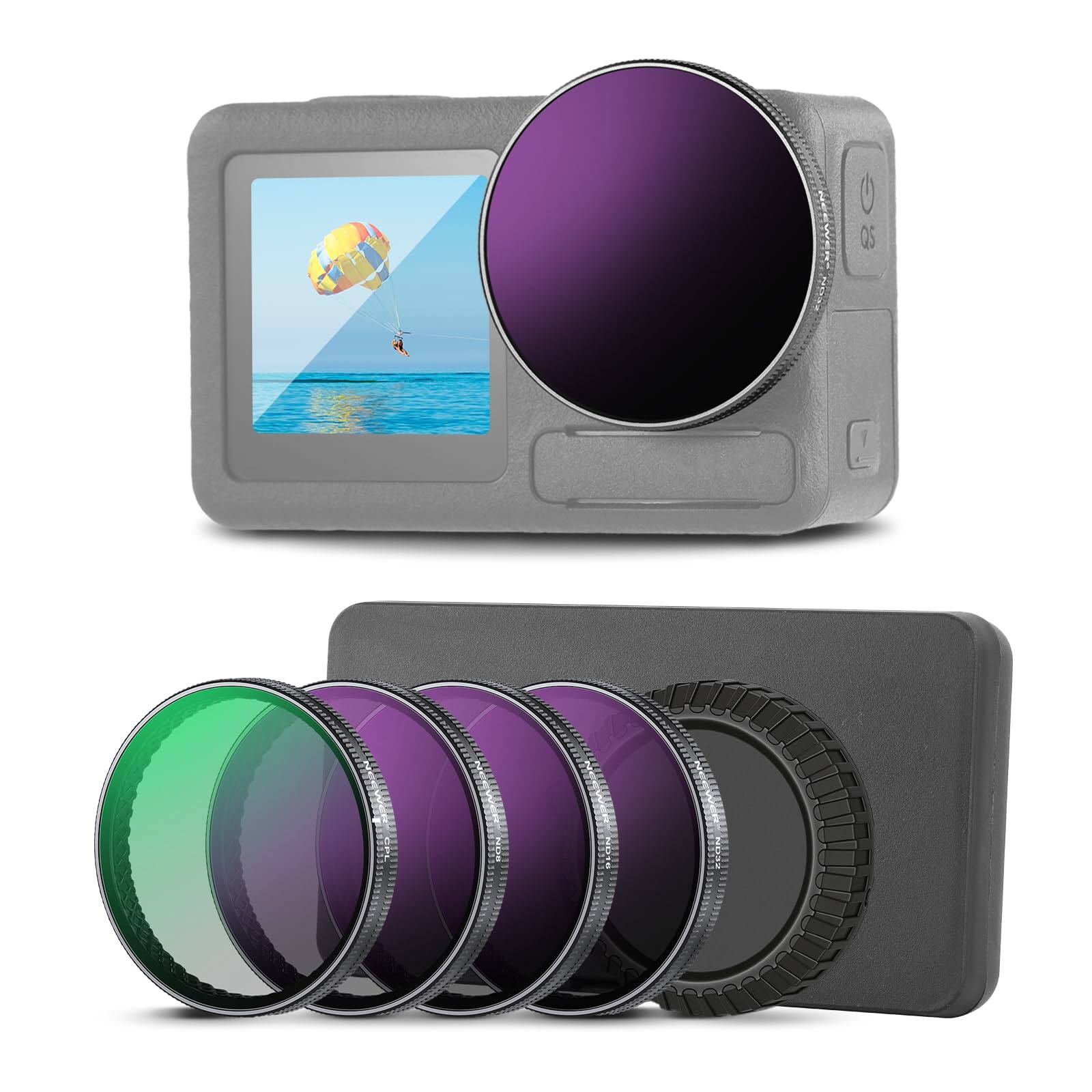 Neewer - FLA01 ND/CPL 4-Pack for DJI Osmo Action