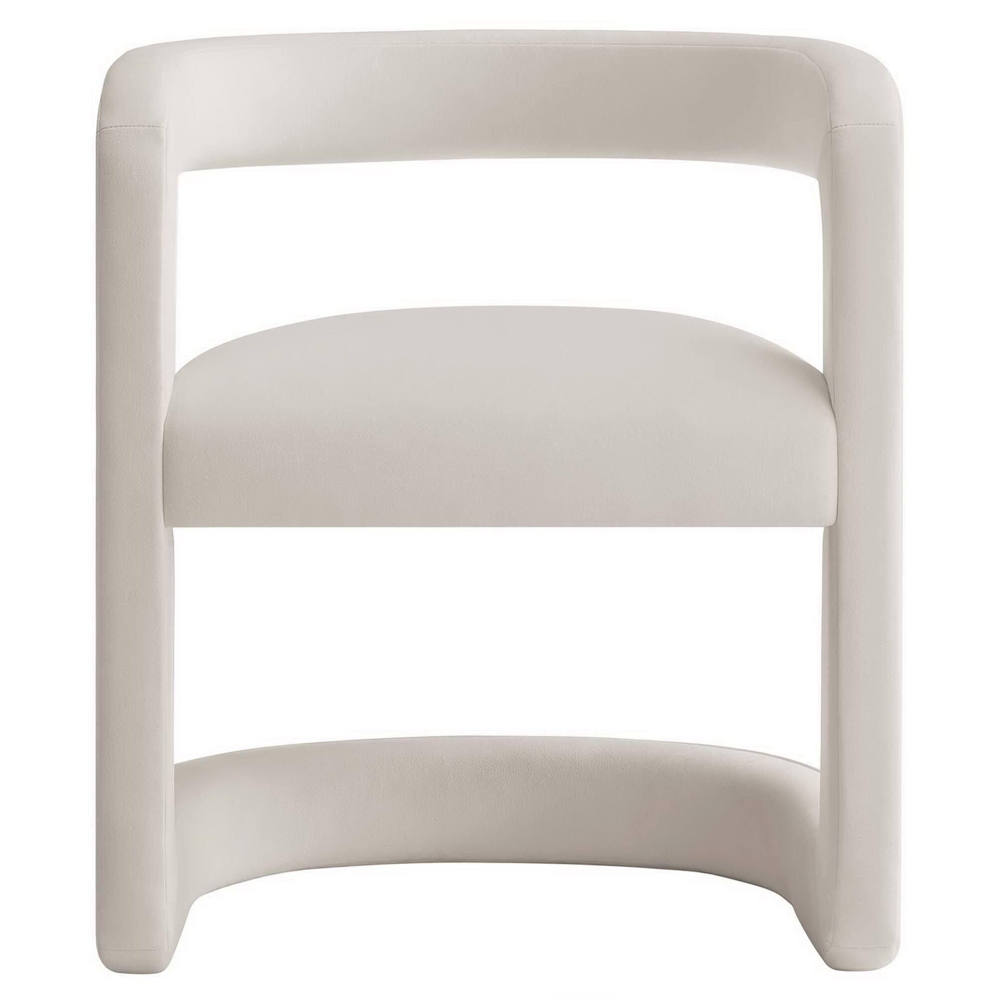 Alt View 5. Modway - Winslow Performance Velvet Barrel Accent Chair by Modway - Alabaster.