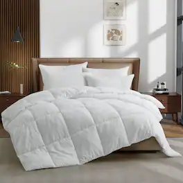Peace Nest - Lightweight Summer Down Alternative Comforter Duvet Insert - White