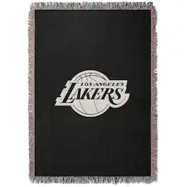 Chad & Jake - Los Angeles Lakers Woven Blanket - Black