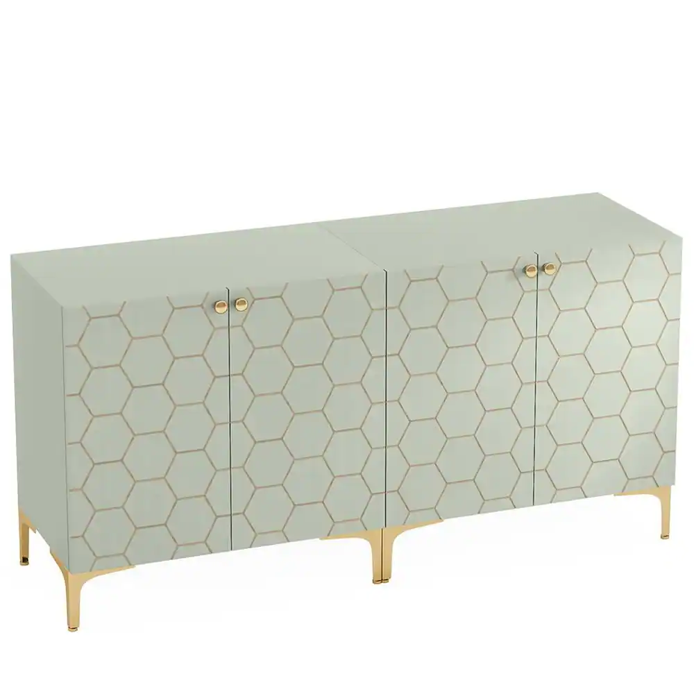 Angle. Kadyn - Kadyn Sideboard Buffet Cabinet,Kitchen Storage Cabinet,31.5" Set of 2, Modern Storage Cabinet with Doors,Green - Green.