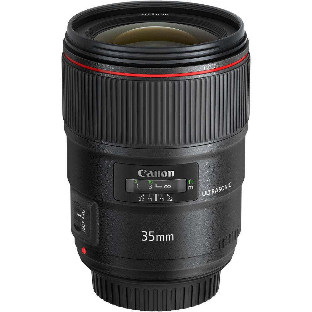 お値下げ！　Canon LENS 35mm ジャンク　EF35mm Canon EF 35mm f/1.4L II USM Lens 64GB Card Bundle Black