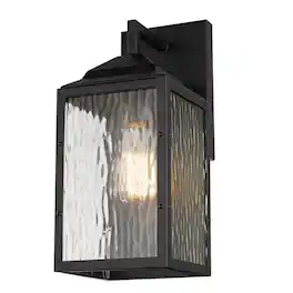 Globe Electric - Miller 1-Light Black Downlight Wall Sconce