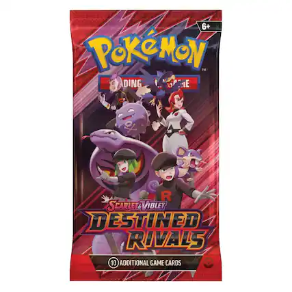 6+ Pokémon™ Trading Card Game
Scarlet & Violet Destined Rivals
10 Additional Game Cards