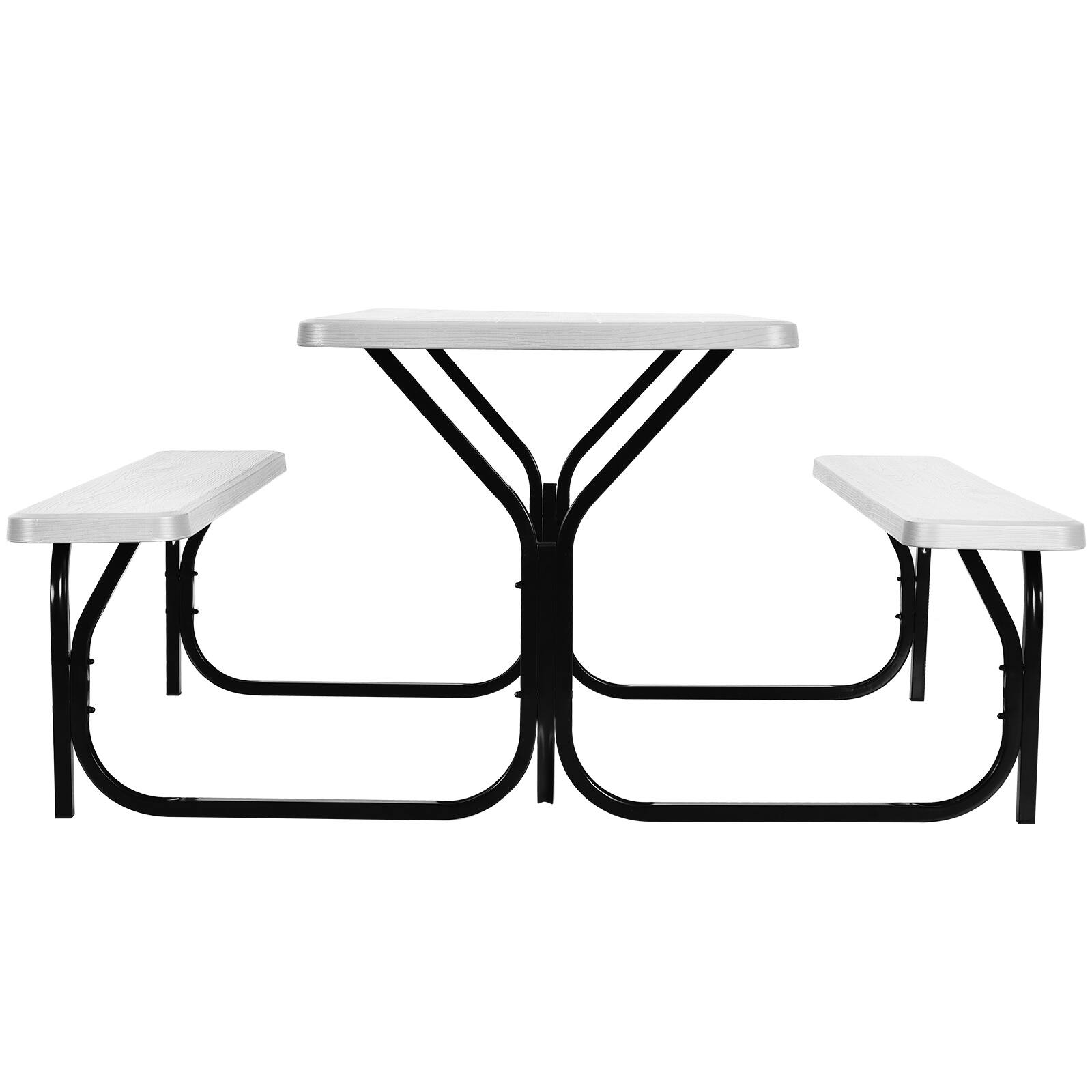 Alt View 8. Costway - Costway Picnic Table Bench Set Outdoor Backyard Patio Garden Party Dining All Weather - White.