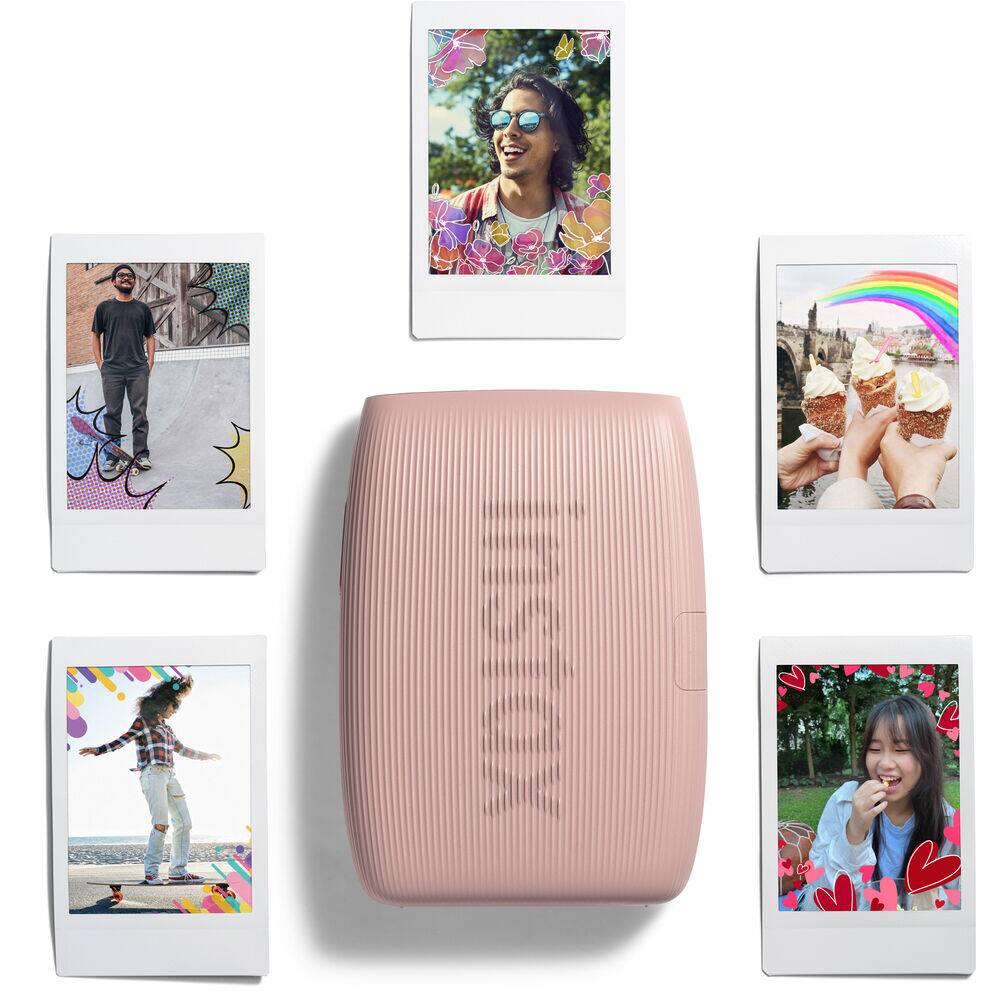 Alt View 6. Fujifilm - FUJIFILM INSTAX MINI LINK 3 Smartphone Printer (Rose Pink) + 40 Instant Film - Rose Pink.