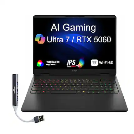 AI Gaming
Ultra 7 / RTX 5060
RGB Backlit Keyboard
IPS SuperCLEAR
Wi-Fi 6E
ONEN